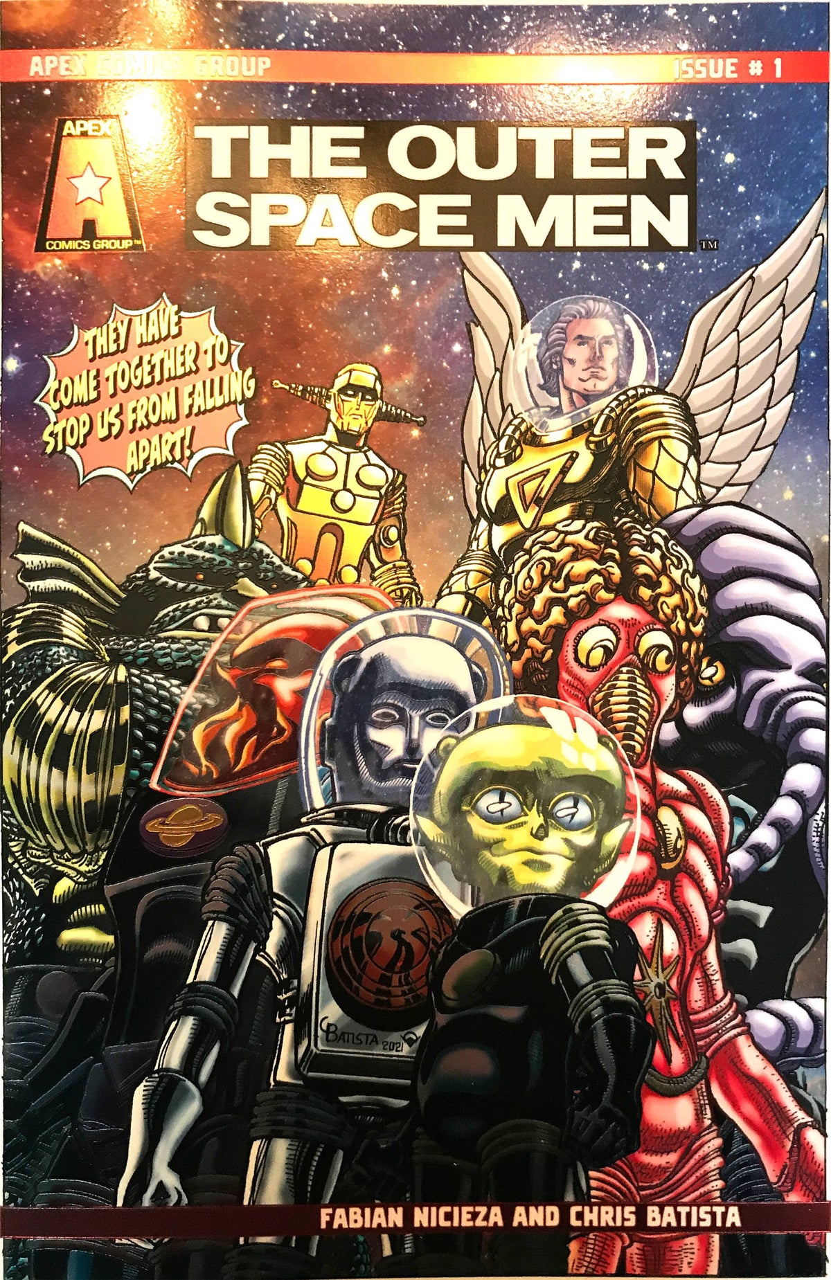 AMERICAN MYTHOLOGY PRODUCTIONS Comic Books THE OUTER SPACE MEN #1 CVR F FOIL 85609100681620171 JUN231558