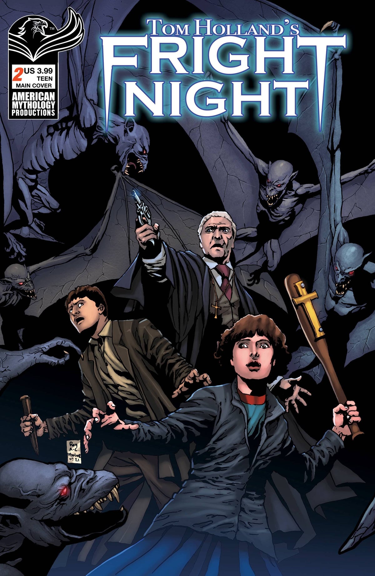 American Mythology Productions Comic Books TOM HOLLANDS FRIGHT NIGHT #2 CVR A MARTINEZ (O/A) 85609100668700211 NOV231123