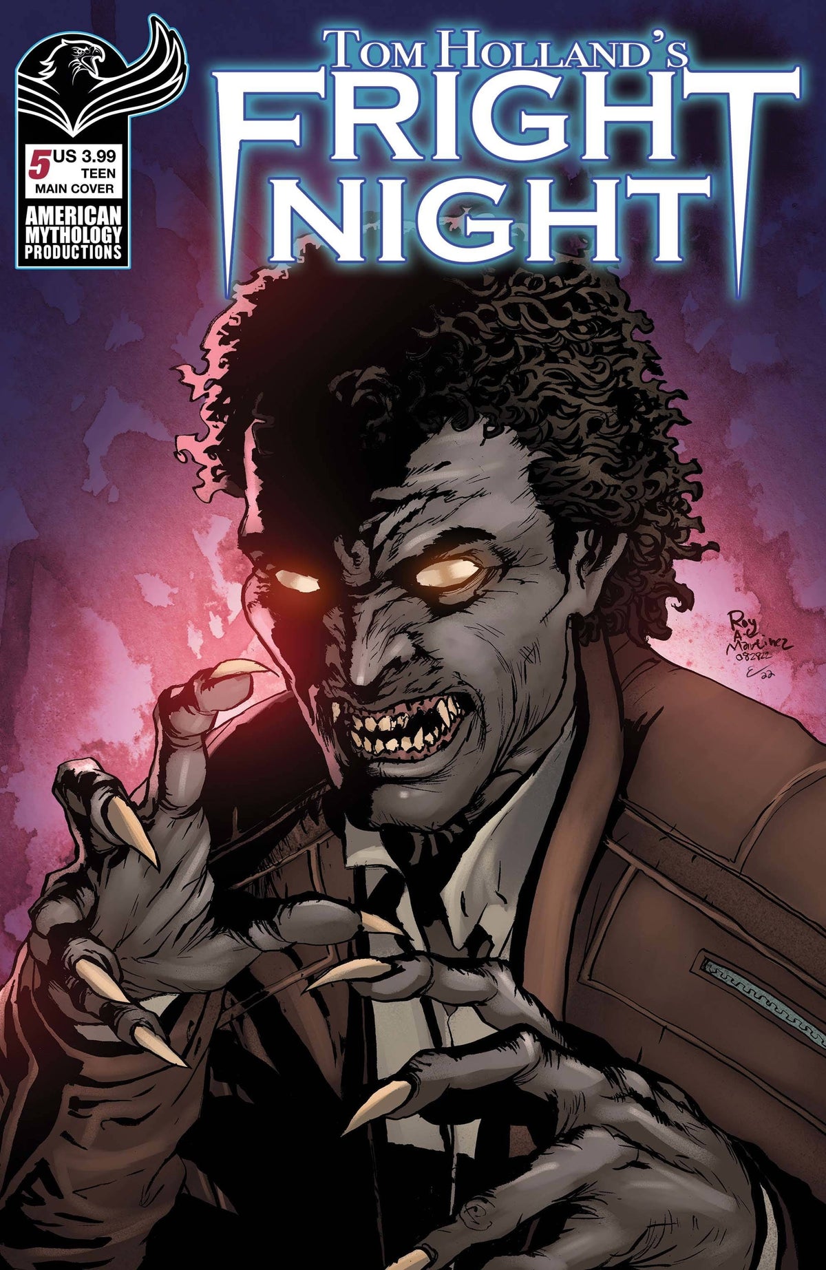 American Mythology Productions Comic Books TOM HOLLANDS FRIGHT NIGHT #5 CVR A MARTINEZ 85609100668700511 OCT221354