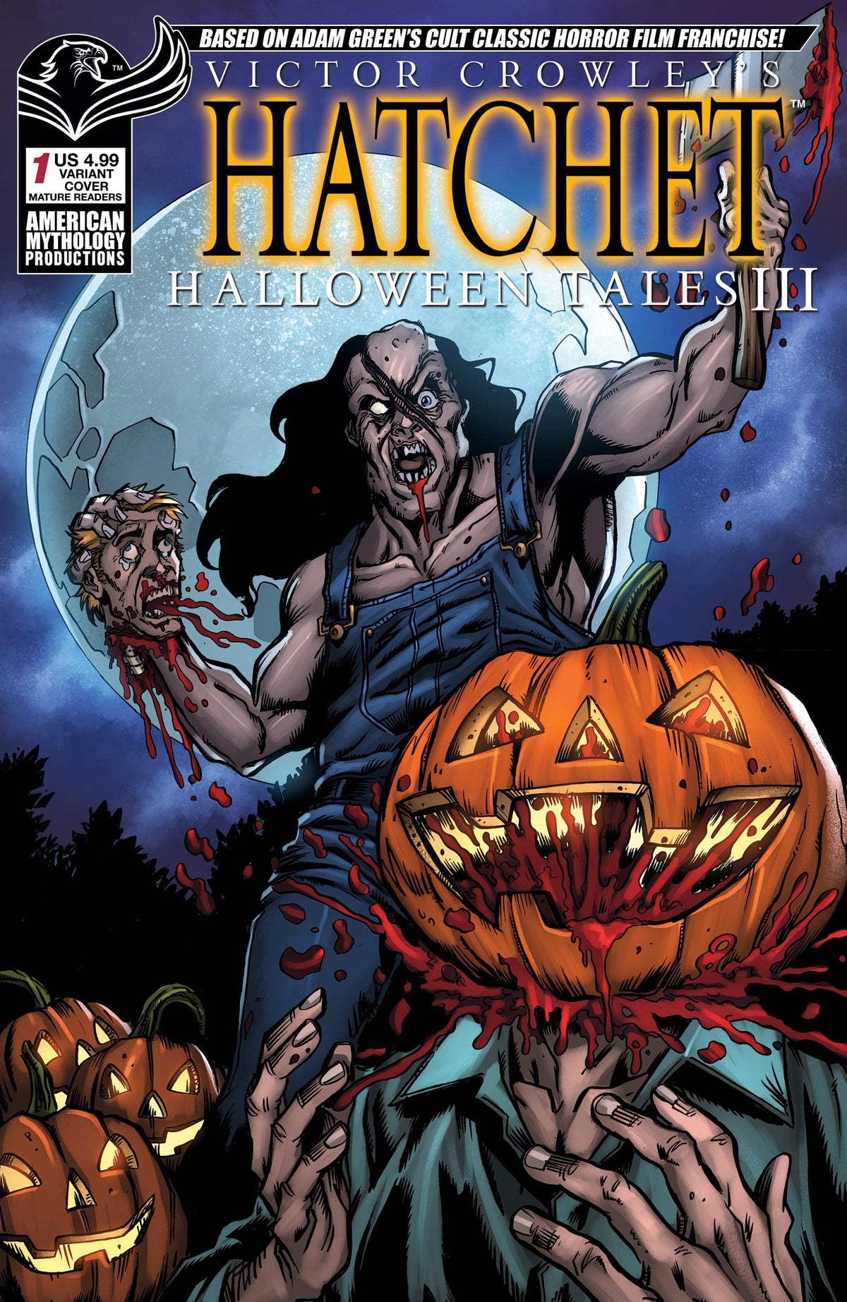 American Mythology Productions Comic Books VICTOR CROWLEY HATCHET HALLOWEEN III #1 CVR C LOST YOUR HEAD 85609100625080331 AUG231502