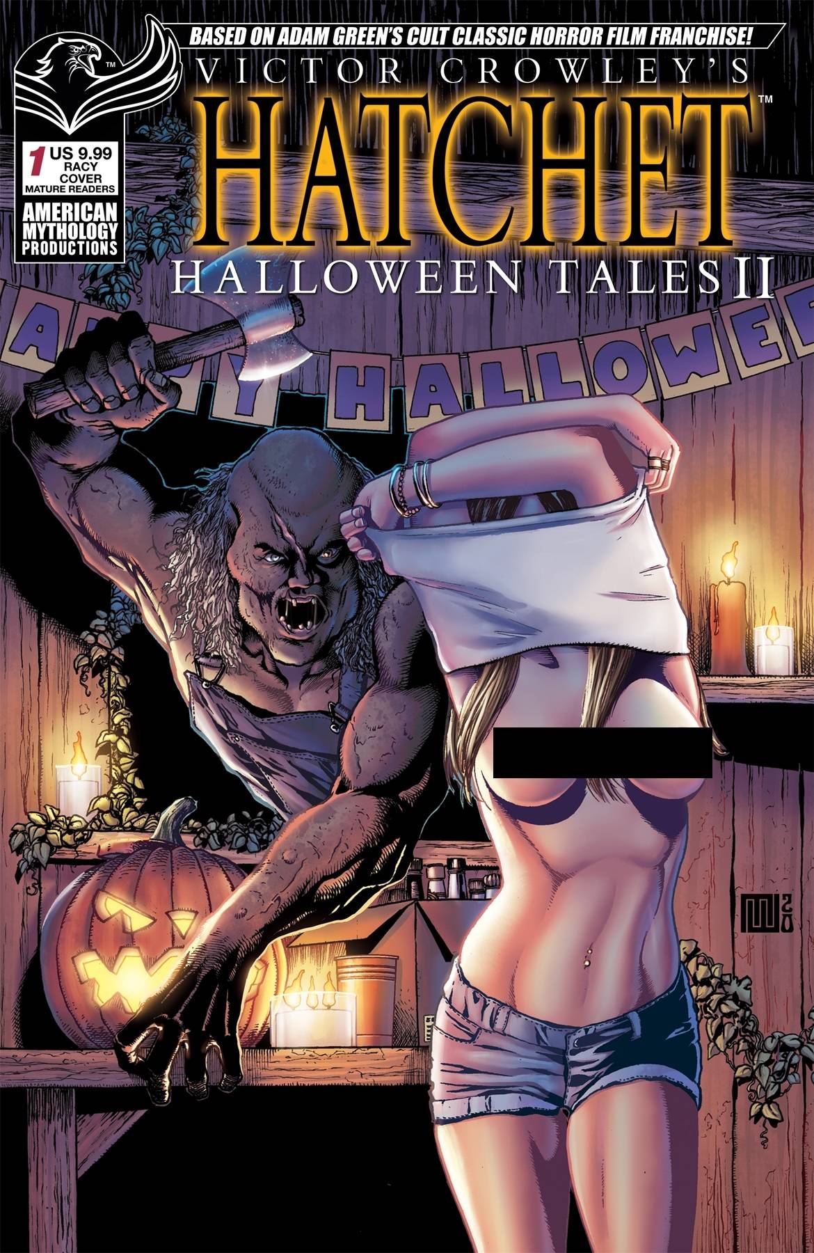 American Mythology Productions Comic Books VICTOR CROWLEY HATCHET HALLOWEEN TALES II CVR C RACY WOLFER 85609100625080131 AUG231499