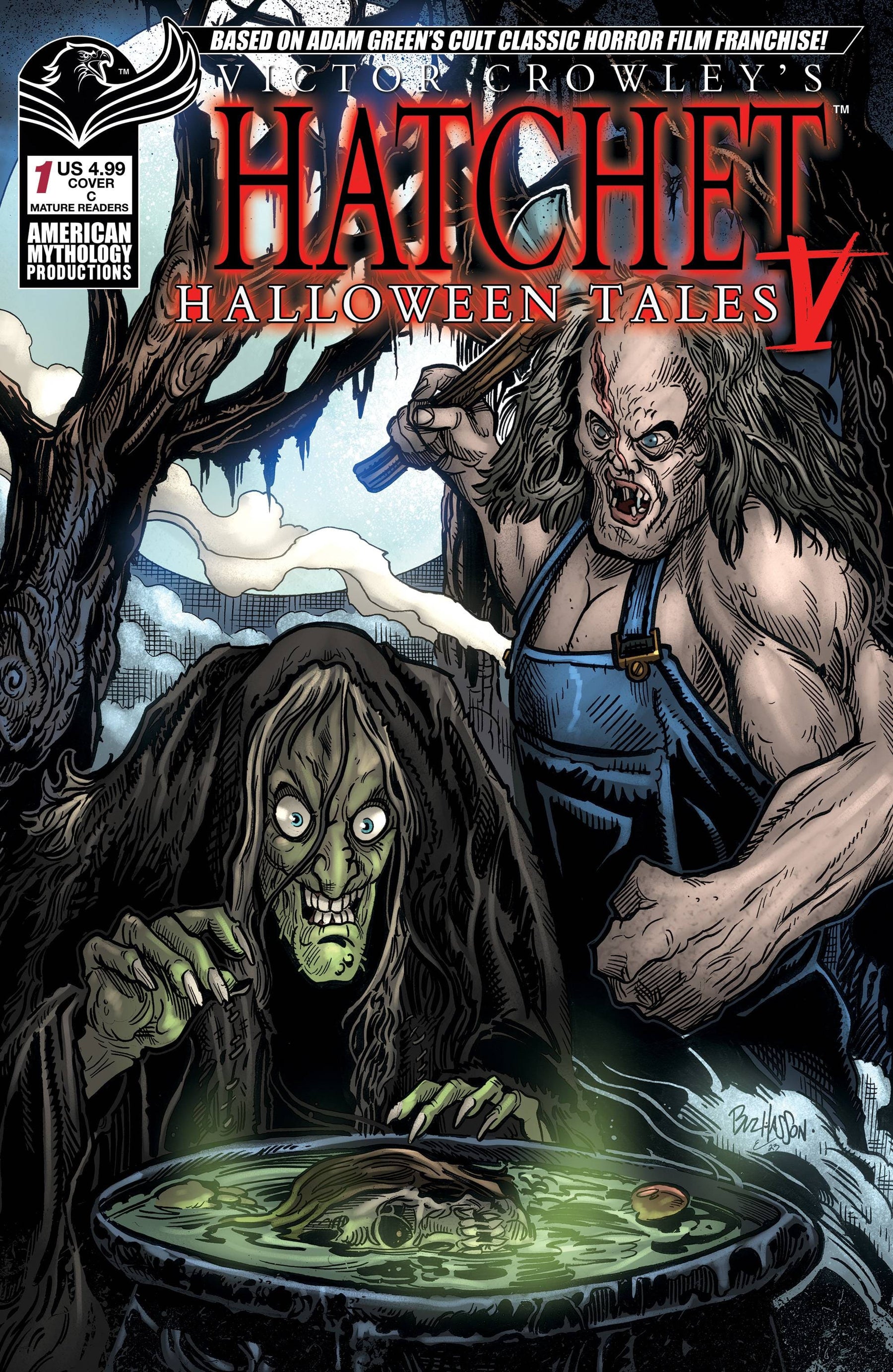 VICTOR CROWLEYS HATCHET HALLOWEEN TALES V #1 CVR C HASSON