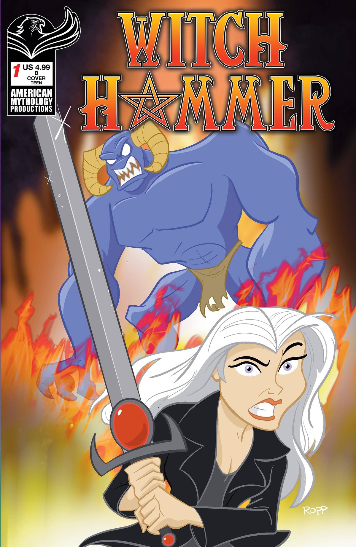 AMERICAN MYTHOLOGY PRODUCTIONS Comic Books Witch Hammer #1 Cvr B Ropp Animated 85609100680920121 DEC231204