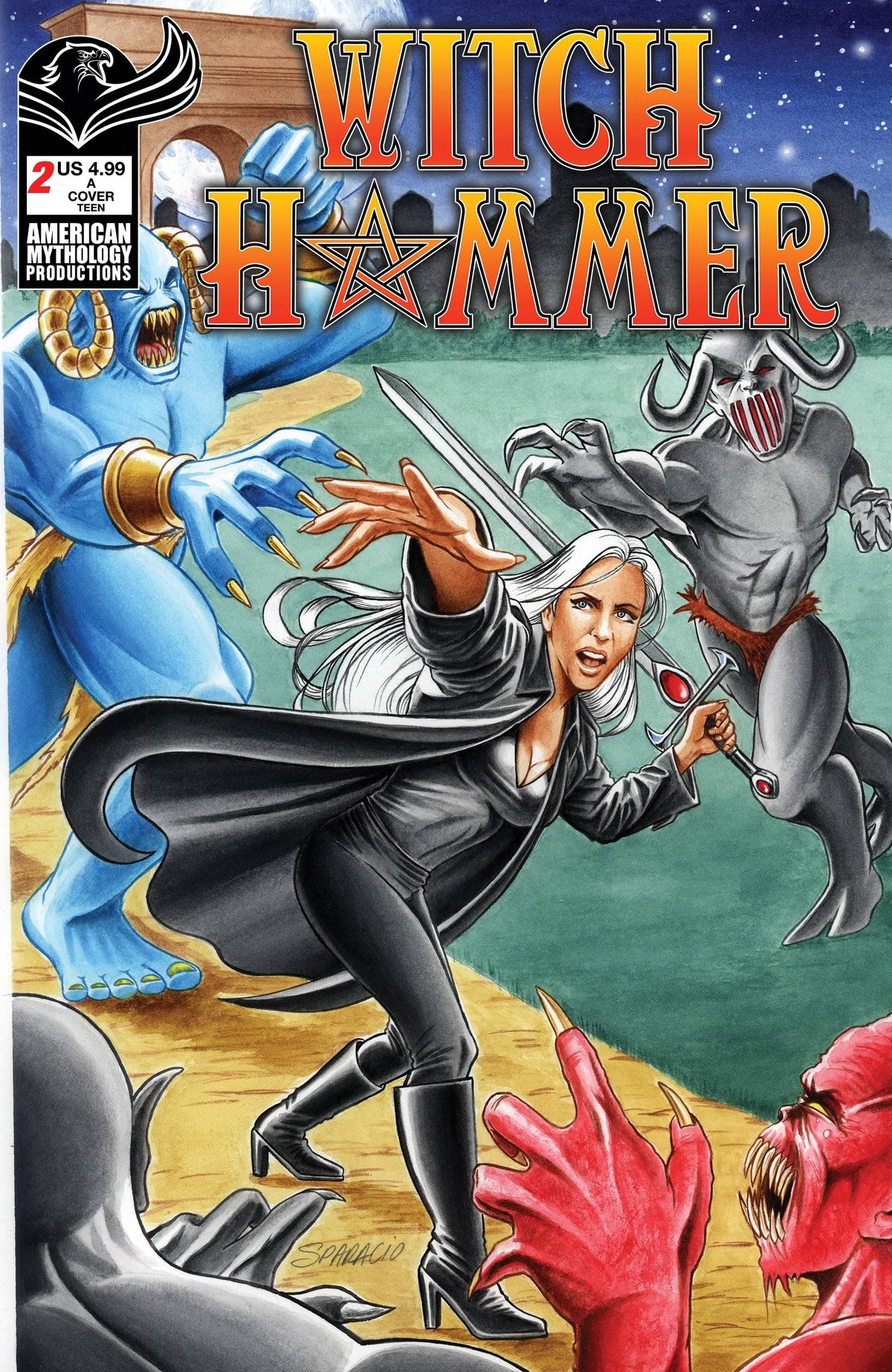 American Mythology Productions Comic Books WITCH HAMMER #2 CVR A SPARACIO 85609100680920211 AUG231526