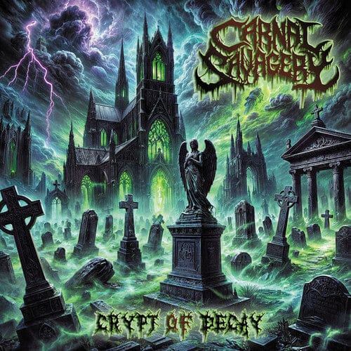 Amplified Media Services, LLC Music > Vinyl Records Carnal Savagery -  Crypt of Decay (Parental Advisory Explicit Lyrics, Clear Vinyl, Green, Limited Edition) 768586033538 MRBD3350.1