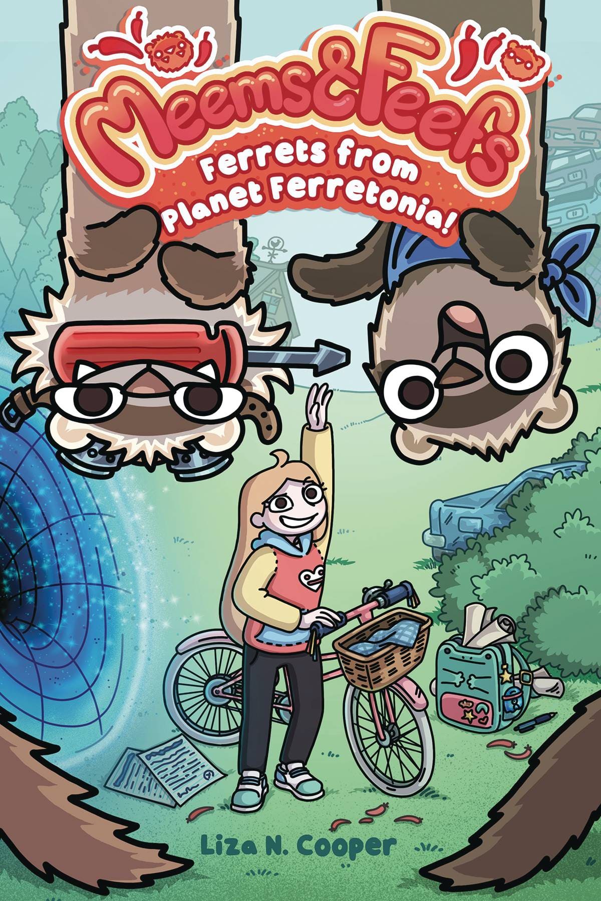 ANDREWS MCMEEL Graphic Novel > Kids Meems And Feefs GN Ferrets From Planet Ferretonia 9781524876708 JUL231357