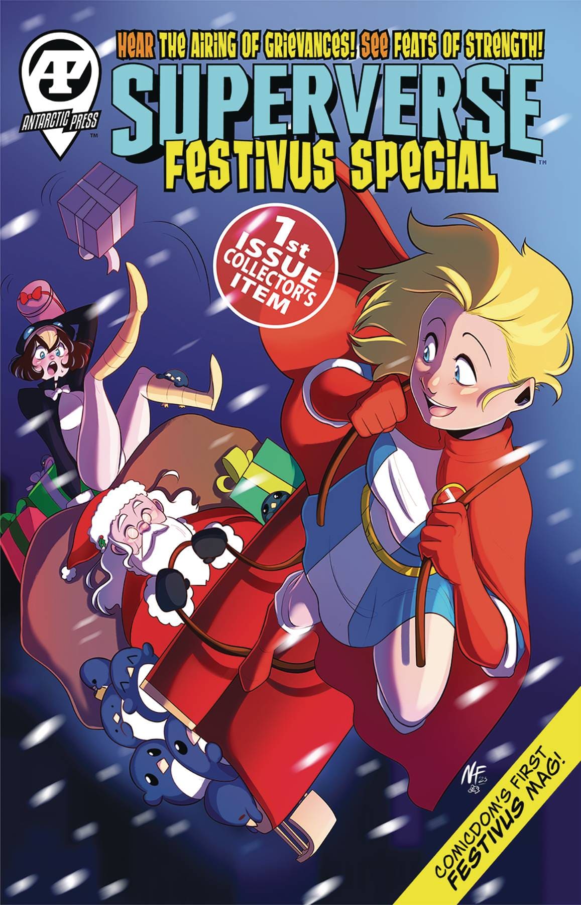 Antarctic Press Comic Books SUPERVERSE FESTIVUS SPECIAL ONESHOT CVR A NICHELLE FRAGA 61072119019700111 OCT231441