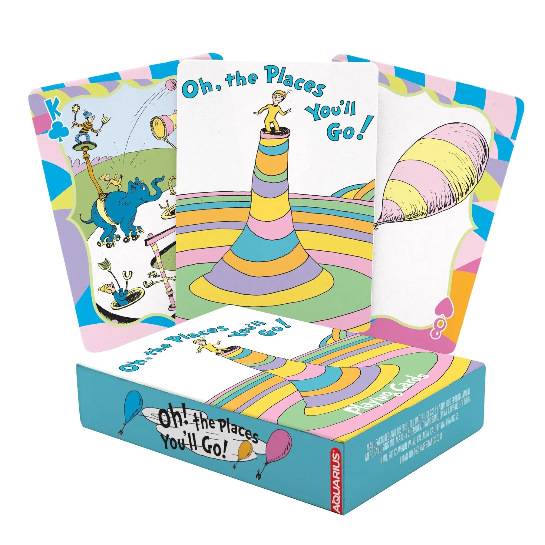 Aquarius Games > Playing Cards Playing Cards: Dr. Seuss - Oh, the Places You'll Go! 840391167445 52846