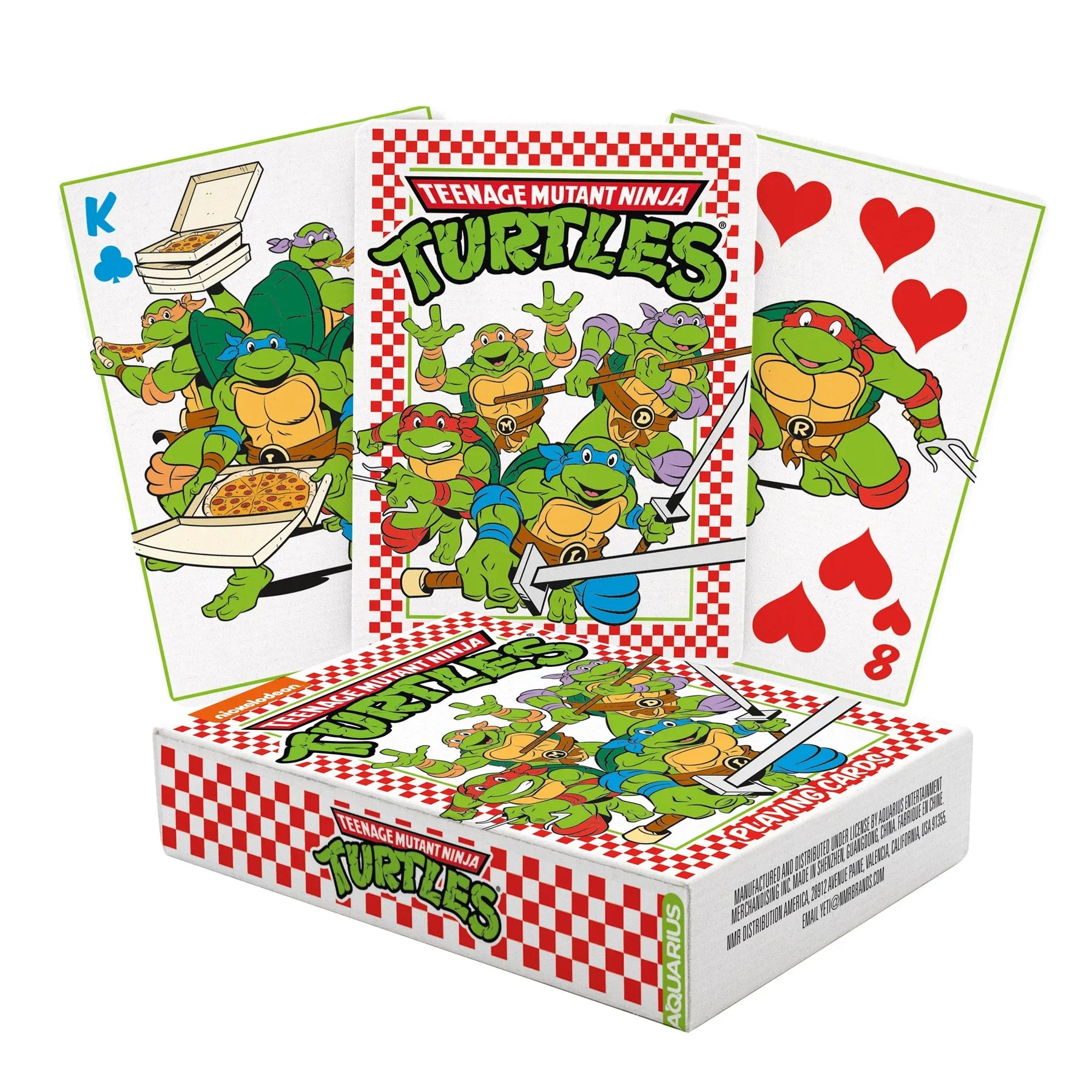 Aquarius Games > Playing Cards Playing Cards: Teenage Mutant Ninja Turtles - Pizza 840391159174 52817