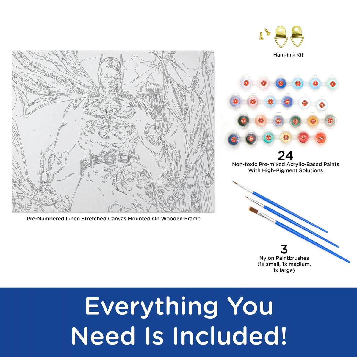 Aquarius Hobby Supplies > Supply Kits Art By Numbers: DC Comics - Batman 840391183193 88042