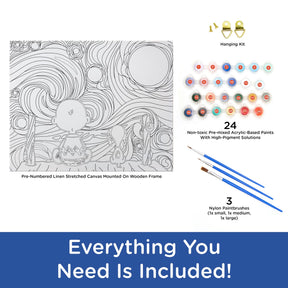 Aquarius Hobby Supplies > Supply Kits Art By Numbers: Peanuts - Starry Night 840391157446 88008