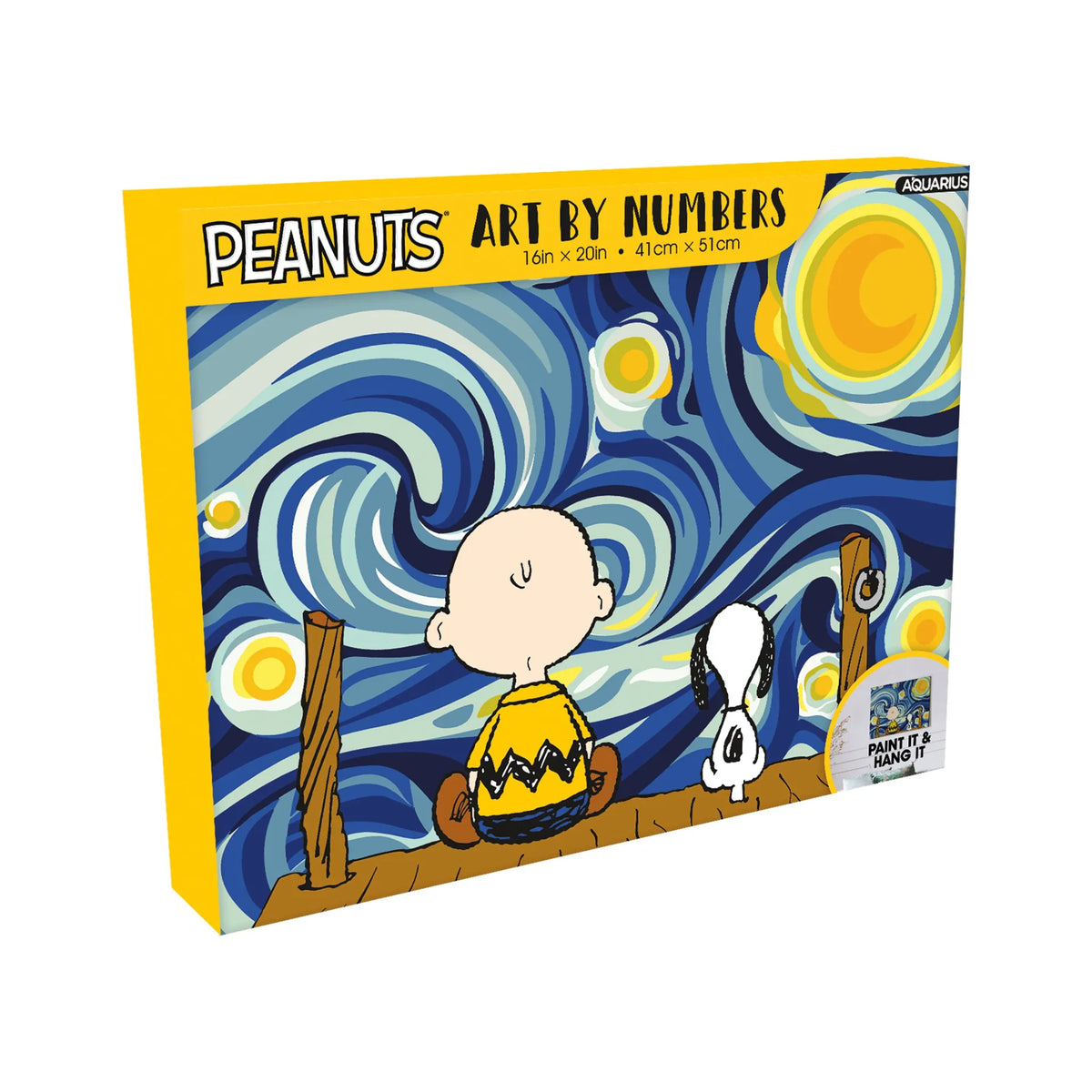 Aquarius Hobby Supplies > Supply Kits Art By Numbers: Peanuts - Starry Night 840391157446 88008
