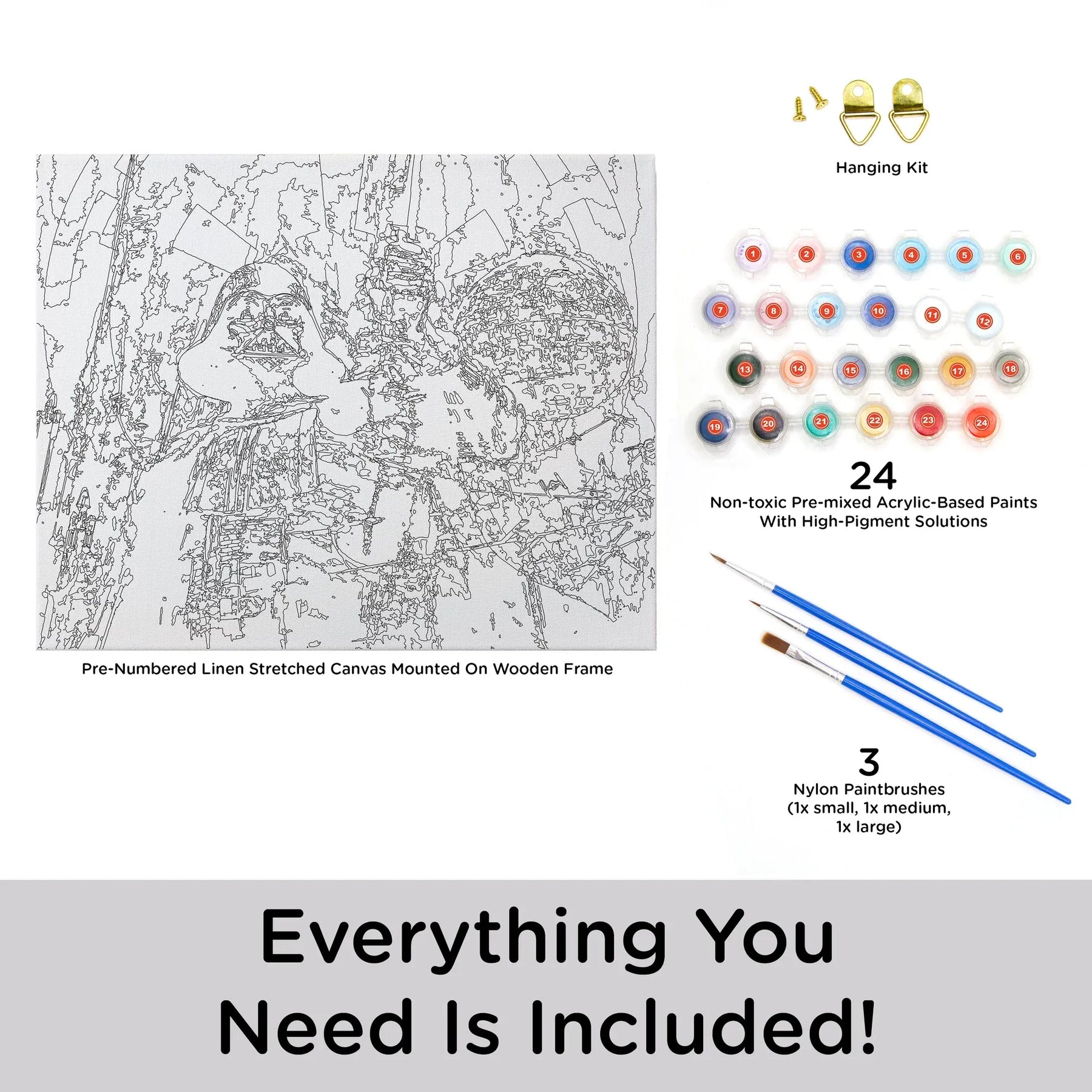 Aquarius Hobby Supplies > Supply Kits Art By Numbers: Star Wars - Darth Vader 840391170605 88029