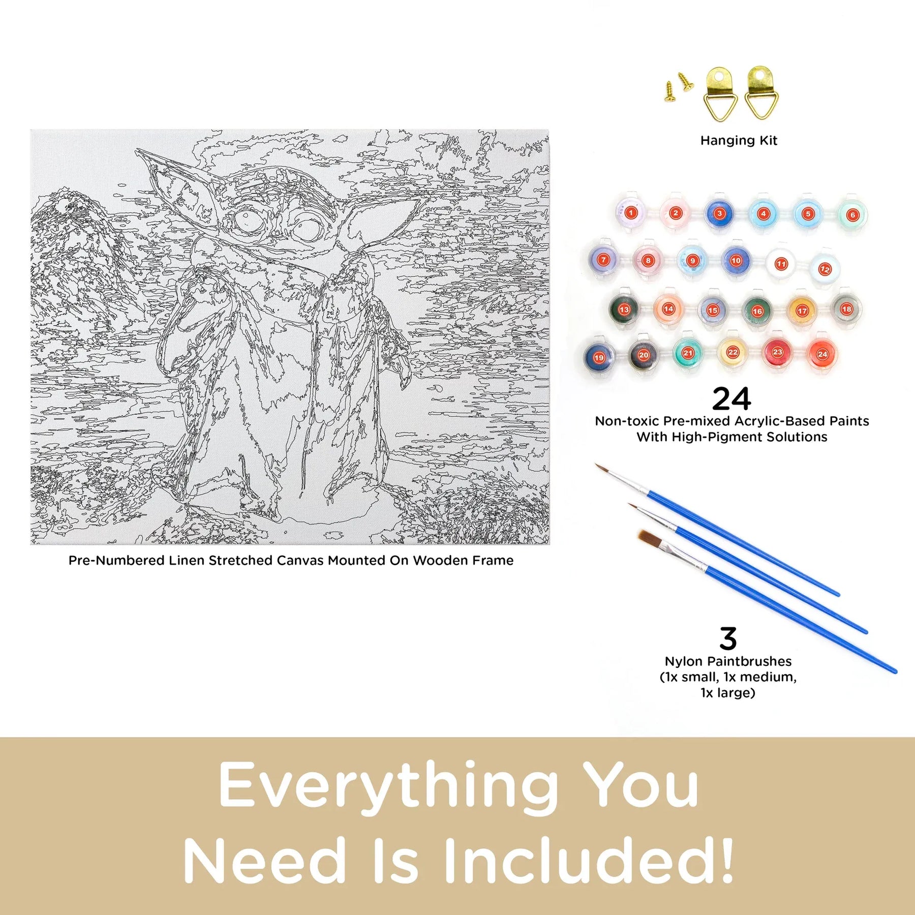 Aquarius Hobby Supplies > Supply Kits Art By Numbers: Star Wars - Mandalorian 840391170612 88030