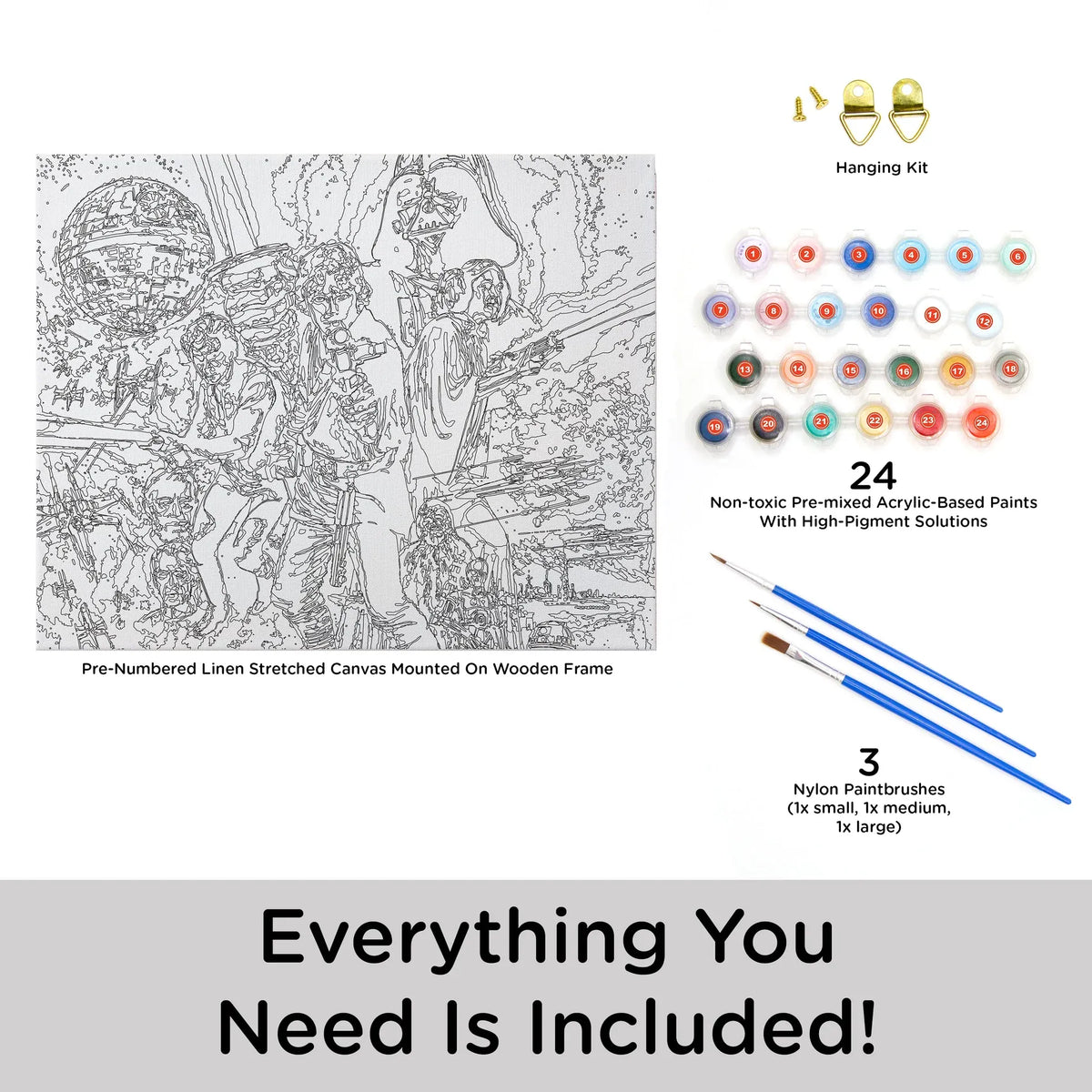 Aquarius Hobby Supplies > Supply Kits Art By Numbers: Star Wars - One Sheet 840391170629 88031