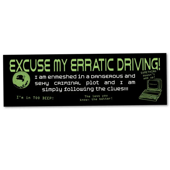 Arcane Bullshit Decor > Stickers Bumper Sticker - "Sexy Plot" STI-BUMP-SEXYPLOT-BLK STI-BUMP-SEXYPLOT-BLK