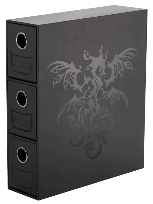 Arcane Tinmen Game Supplies > Card Boxes Dragon Shields: Fortress Card Drawers - Black 5706569337001 ATM 33700