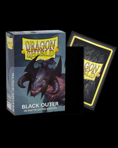 Arcane Tinmen Game Supplies > Card Sleeves Dragon Shield: Matte Sleeves 100ct - Black Outer 5706569130039 ATM 13003