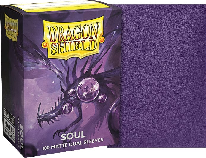 Arcane Tinmen Game Supplies > Card Sleeves Dragon Shields: (100) Matte Dual - Metallic Purple / Soul 5706569150624 ATM 15062