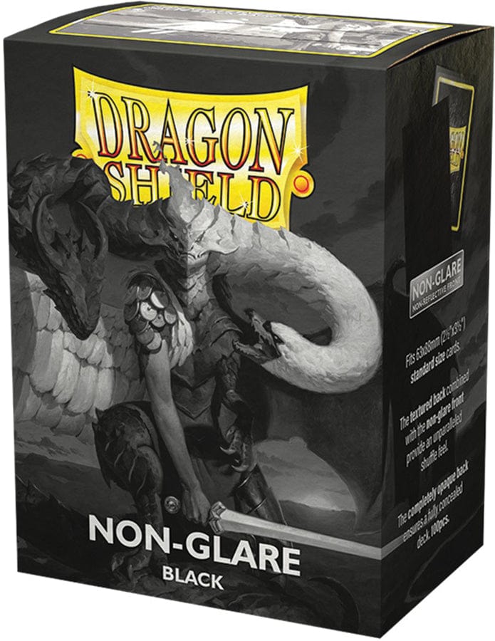 Arcane Tinmen Game Supplies > Card Sleeves Dragon Shields: Matte Non-Glare Sleeves 100ct - Black 5706569118228 ATM 11822
