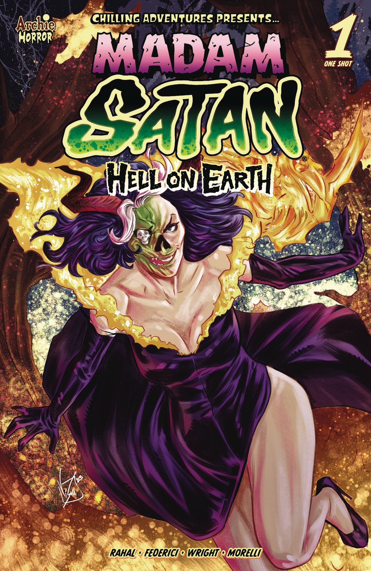 Archie Comic Publications Comic Books CHILLING ADV MADAM SATAN HELL ON EARTH CVR A FEDERICI (MR) 76281673667100111 JUL231384