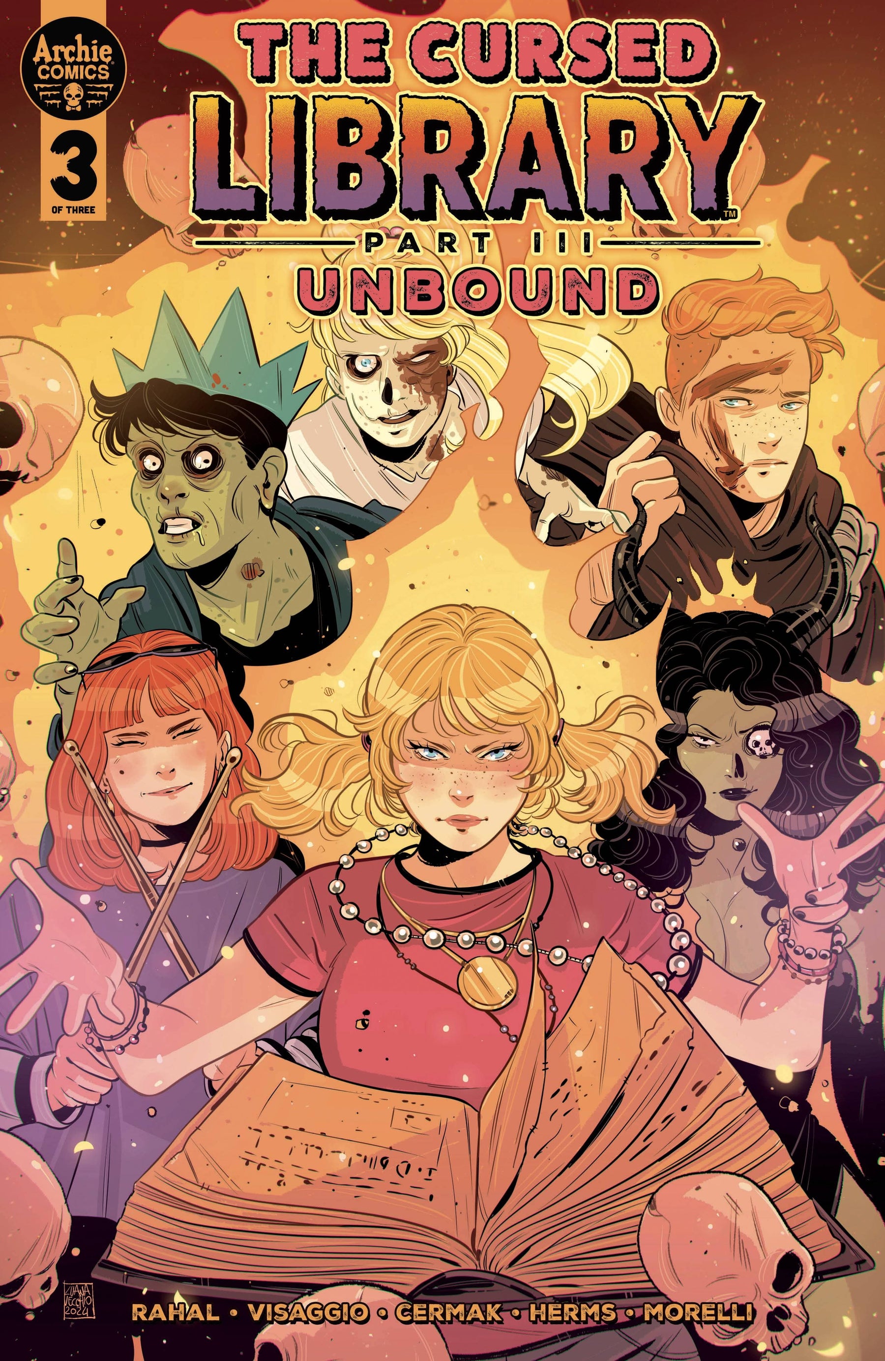 Archie Comic Publications Comic Books CURSED LIBRARY UNBOUND CVR C LUANA VECCHIO 76281682511500331 AUG241123