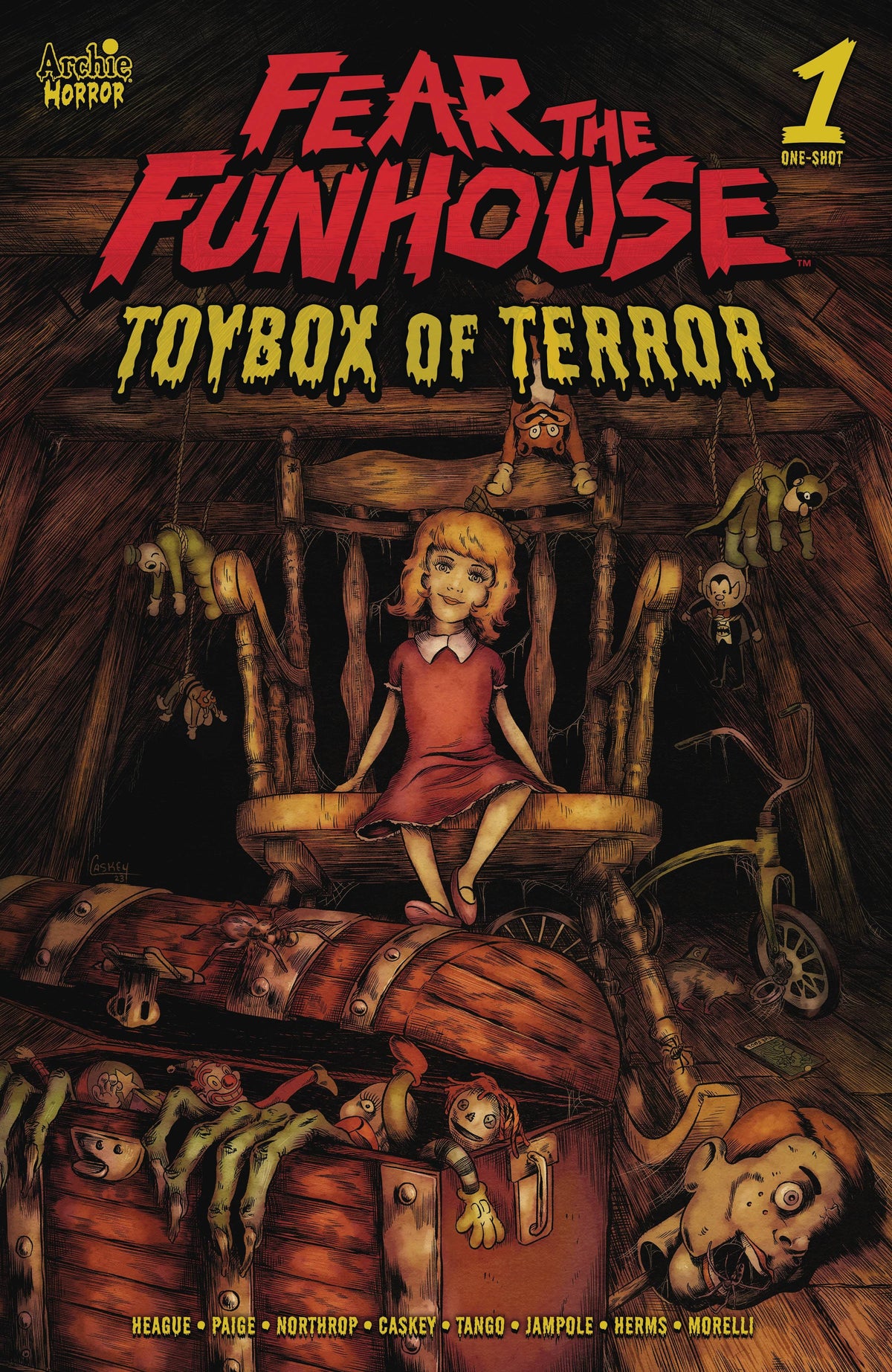 Archie Comic Publications Comic Books FEAR THE FUNHOUSE PRES TOYBOX OF TERROR CVR A RYAN CASKEY 76281693839600111 AUG231584