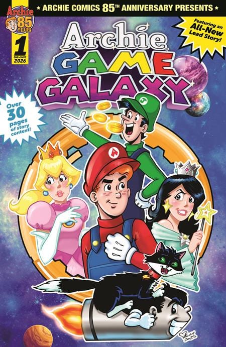 Archie Comics Publications Comic Books ARCHIE COMICS 85TH ANNIVERSARY PRESENTS ARCHIE GAME GALAXY #1 (ONE SHOT) CVR A HOLLY G 76281628377900111 0226AC0529