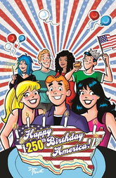 Archie Comics Publications Comic Books ARCHIE COMICS CELEBRATES AMERICAS 250TH (ONE SHOT) CVR D DAN PARENT FOIL FULL ART VAR 76281622250100141 0526AC0548
