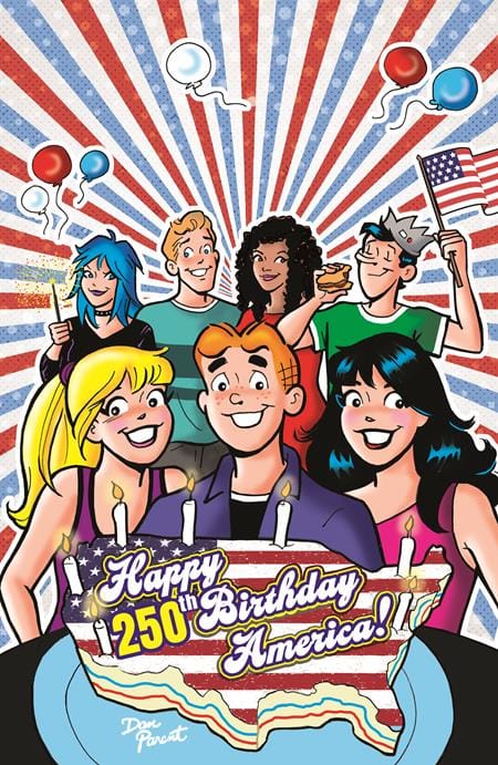 Archie Comics Publications Comic Books ARCHIE COMICS CELEBRATES AMERICAS 250TH (ONE SHOT) CVR D DAN PARENT FOIL FULL ART VAR 76281622250100141 0526AC0548