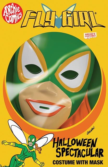 Archie Comics Publications Comic Books ARCHIES HALLOWEEN SPECTACULAR (ONE SHOT) CVR C BILL GALVAN FLY-GIRL MASK VAR (Release Date: 09/16/2026) 76281624726900131 0726AC0628