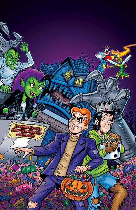 Archie Comics Publications Comic Books ARCHIES HALLOWEEN SPECTACULAR (ONE SHOT) CVR D STEVEN BUTLER LILY BUTLER FOIL FULL ART VAR (Release Date: 09/16/2026) 76281624726900141 0726AC0629