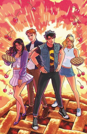 Archie Comics Publications Comic Books JUGHEAD PIEMAGGEDDON (ONE SHOT) CVR H JEN BARTEL FOIL FULL ART VAR 76281674362401081 0526AC0558