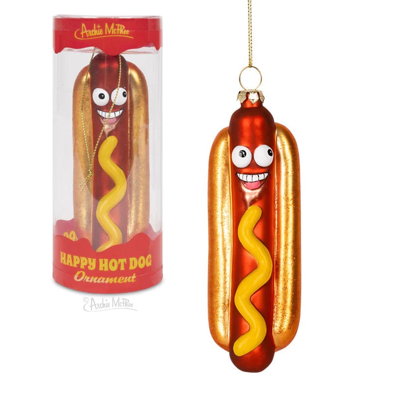 Archie McPhee Decor > Other Decor Archie McPhee: Ornament - Happy Hot Dog 739048130171 13017