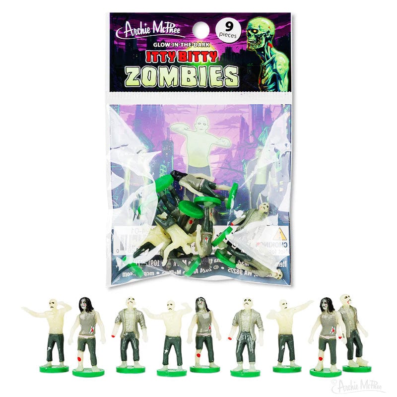 Archie McPhee Toys > Other Toys Archie McPhee: Itty Bitty Zombies (Glow-In-The-Dark) 739048131260 13126