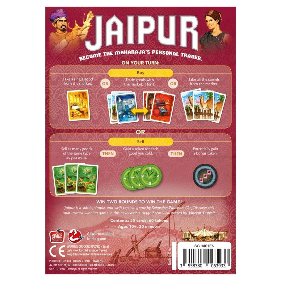 --- Board Games > Small Box Games Jaipur 3558380063933 JAIP01