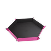 asmodee Game Supplies > Dice Towers/Trays/Cups MAGNETIC DICE TRAY HEXAGONAL BLACK/PINK 4251715411186 GGS60061ML