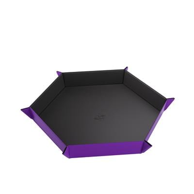 asmodee Game Supplies > Dice Towers/Trays/Cups MAGNETIC DICE TRAY HEXAGONAL BLACK/PURPLE 4251715411162 GGS60059ML