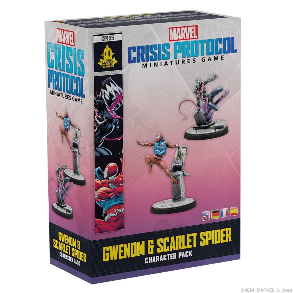 Atomic Mass Games Tabletop Games > Miniature Games MARVEL: CRISIS PROTOCOL – GWENOM & SCARLET SPIDER 841333124953 CP155