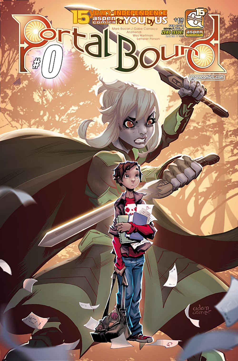 ASPEN MLT INC Comic Books PORTAL BOUND #0 (OF 5) CVR B ARCHER (O/A) 78672601430800020 FEB241217