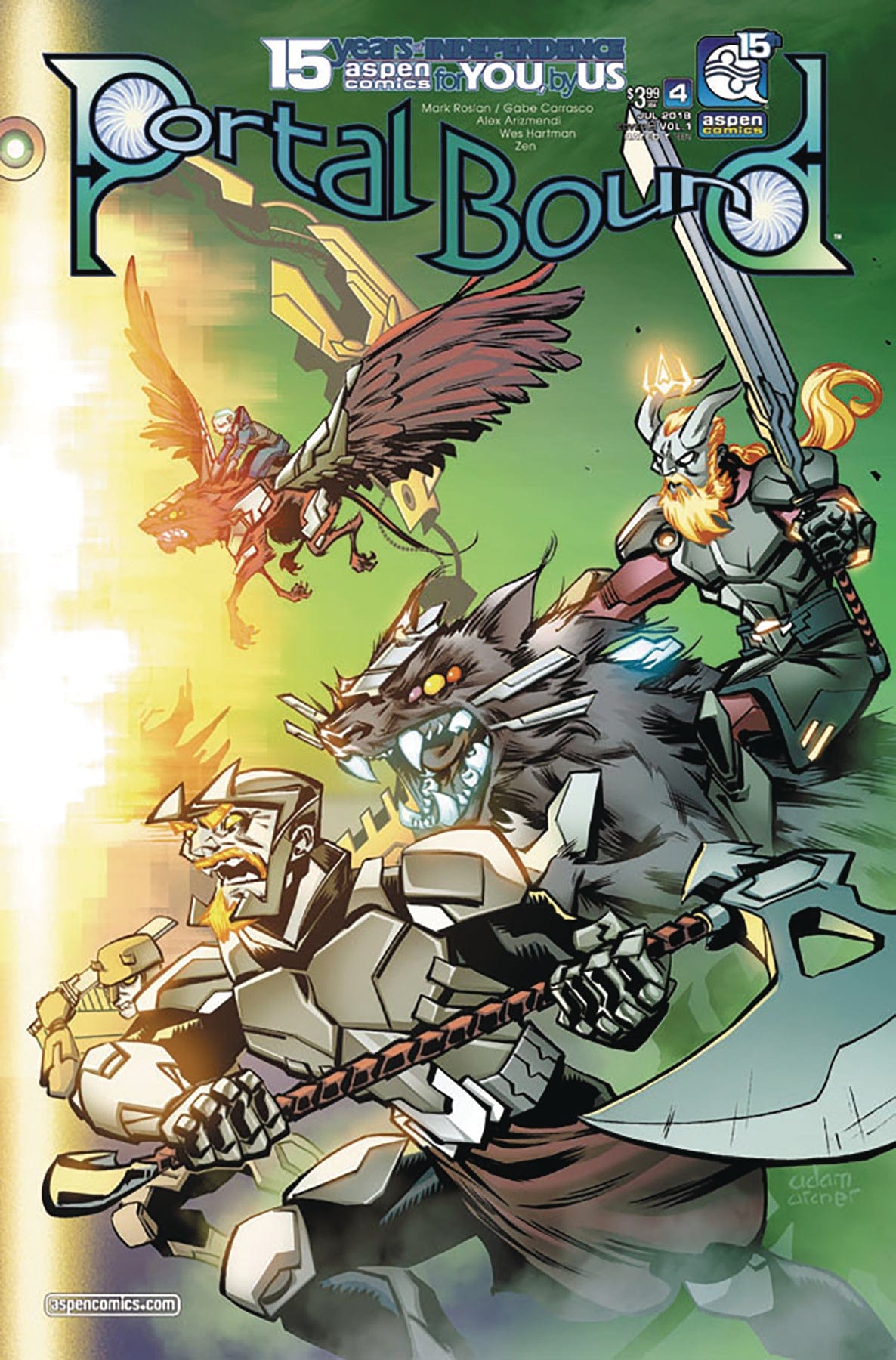 ASPEN MLT INC Comic Books PORTAL BOUND #4 (OF 5) CVR B ARCHER (O/A) 78672601430800421 FEB241225