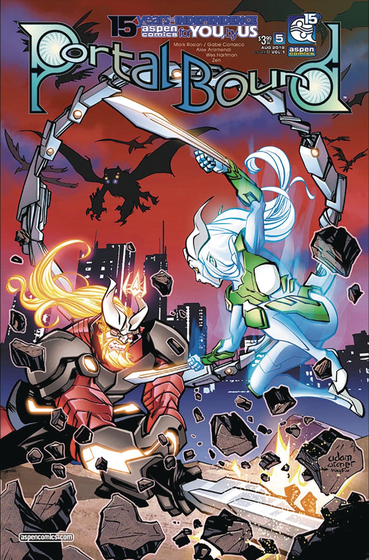 ASPEN MLT INC Comic Books PORTAL BOUND #5 (OF 5) CVR B ARCHER (O/A) 78672601430800521 FEB241227