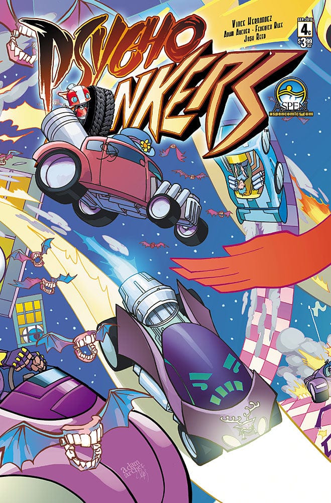 ASPEN MLT INC Comic Books PSYCHO BONKERS #4 (OF 5) DIRECT MARKET CVR C (O/A) 75318272760800431 FEB241234