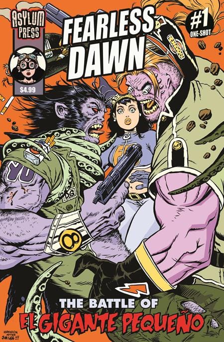Asylum Press Comic Books FEARLESS DAWN THE BATTLE OF EL GIGANTE PEQUENO (ONE-SHOT) CVR A STEVE MANNION (Release Date: 09/16/2026) 85005174307000111 0726AY0638