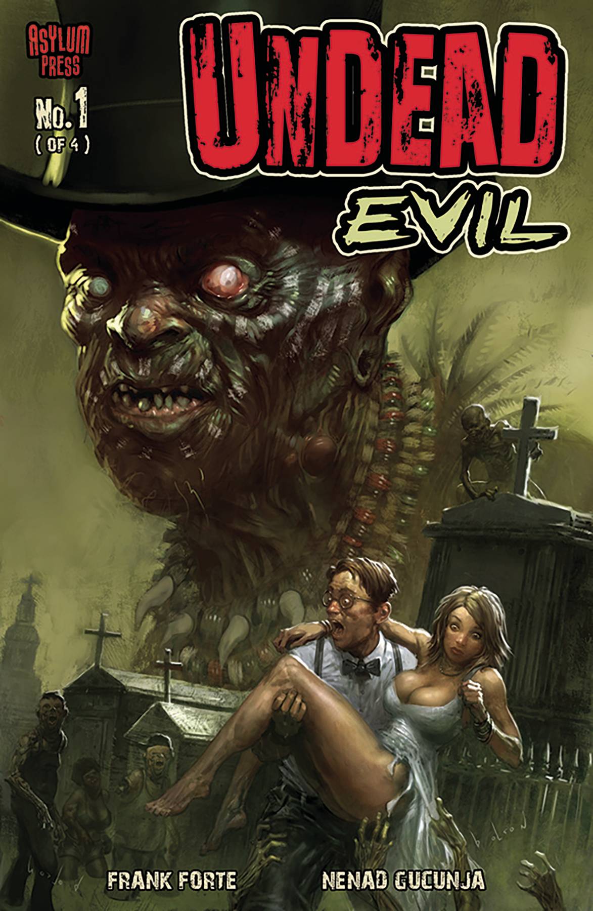 Asylum Press Comic Books UNDEAD EVIL #1 (OF 4) CVR A BEN OLSON 85005174303201011 AUG231619