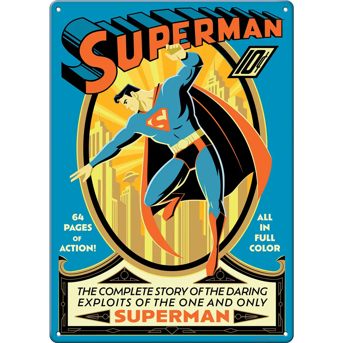 Ata-Boy Home > Decor > Wall Art DC - Superman Classic Metal Sign (11.5 x 8.25 in) 008215110378 11037DC