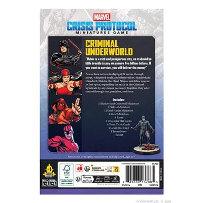 Atomic Mass Games Miniatures > Other Miniatures Marvel Crisis Protocol – Criminal Underworld 841333137885 MCP20