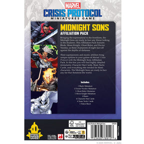 Atomic Mass Games Miniatures > Other Miniatures Marvel: Crisis Protocol - Midnight Sons Affiliation Pack 841333129446 CP220