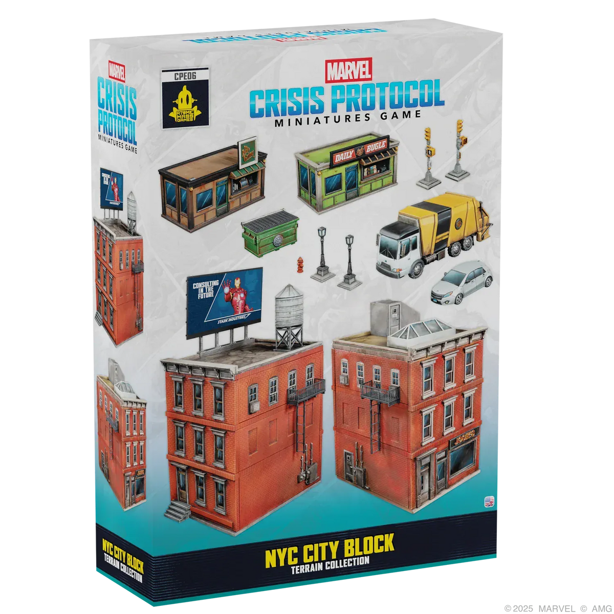 Atomic Mass Games Tabletop Games Marvel: Crisis Protocol - NYC City Block Terrain Collection 841333133337 CPE06EN