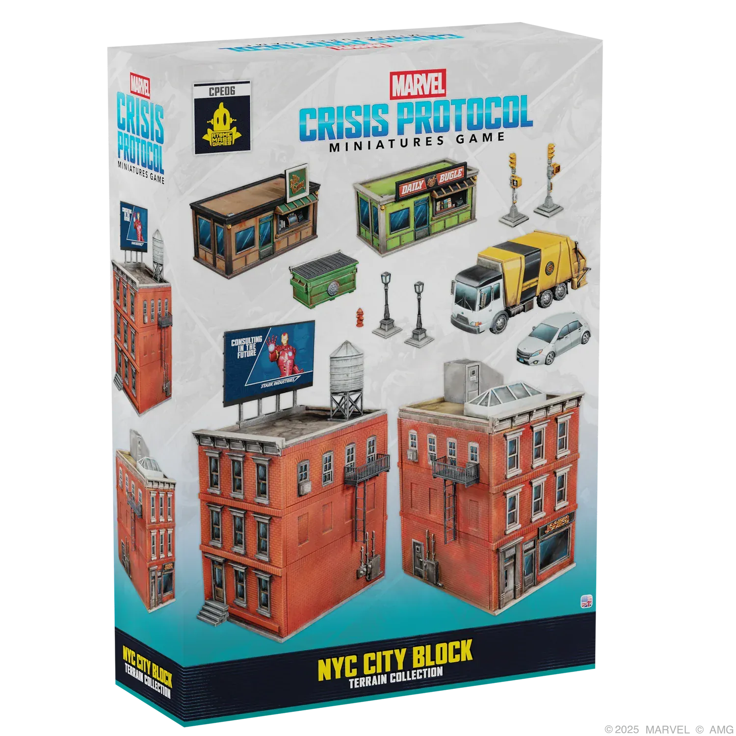 Atomic Mass Games Tabletop Games Marvel: Crisis Protocol - NYC City Block Terrain Collection 841333133337 CPE06EN